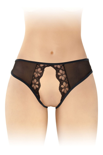 Трусики с открытой промежностью Fashion Secret Ambre, One Size черные
