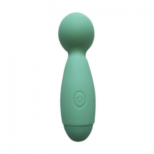 Wooomy Smally Mini Wand - Вибромассажер, 13.4х4 см (зелёный)