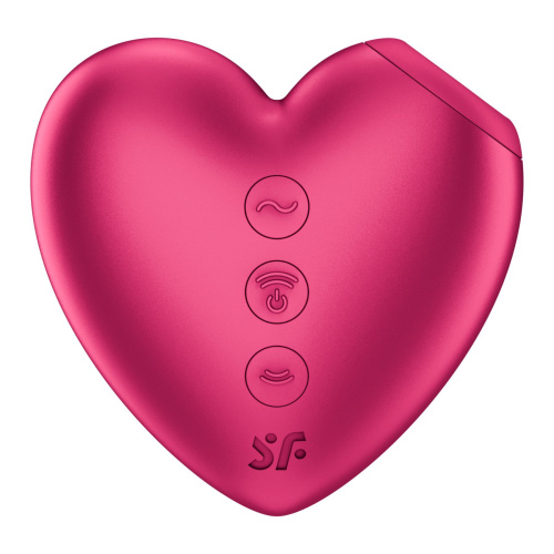 Вакуумный стимулятор-сердце с вибрацией Satisfyer Cutie Heart Battery Series