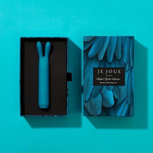 Je Joue Rabbit Bullet Vibrator Purple - вибратор с ушками, 13х2 см (бирюзовый)