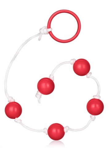 California Exotic Novelties Small Anal Beads - Маленькие анальные шарики, 1 см (красный)