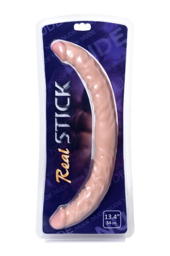 Двусторонний фаллоимитатор Toyfa Realstick Nude, 34 см