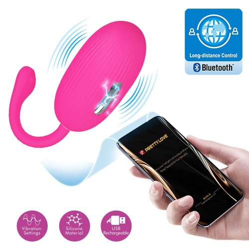 Pretty Love Doreen Vibrating Egg Pink - Виброяйцо, 19 см (розовый)