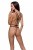 Passion Exclusive Meggy body открытое боди из стреп, L/XL (чёрный)