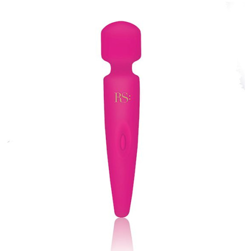 Rianne S Bella Mini Wand Rose вибромассажер 10 режимов, 19х4 см (ярко розовый)