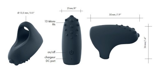 Dorcel Magic Finger - Перезаряжаемый вибратор на палец, 5х2.1 см (чёрный)