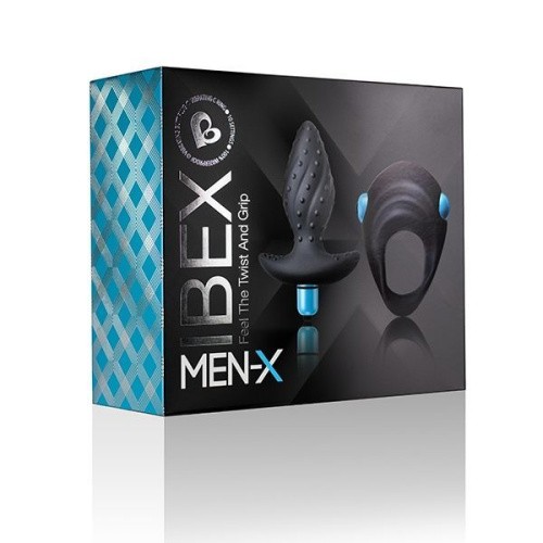 Rock off Men-X IBEX вибронабор: анальная вибропробка и эрекционное виброкольцо