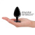 Dorcel - Diamond Plug - Металлическая анальная пробка с украшением в виде кристалла (чёрная) L Dorcel - Diamond Plug - Металлическая анальная пробка с украшением в виде кристалла (чёрная) L