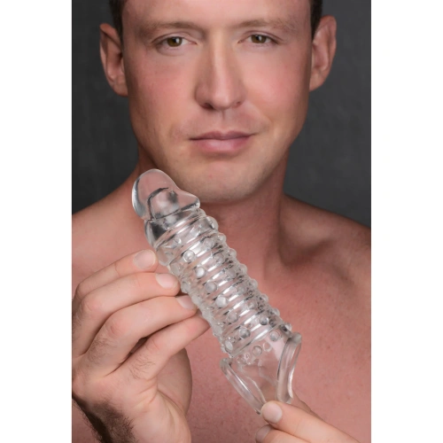 Size Matters 1.5" Inch Penis Enhancer Sleeve - Clear - Насадка на пенис, 17,7 см (прозрачный)