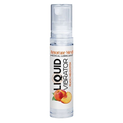 Amoreane Med Liquid Vibrator Peach – лубрикант з ефектом вібрації, 10 мл. - купити в Києві, Україні