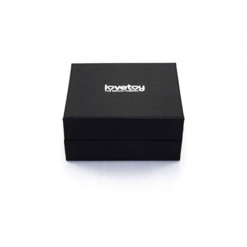 LoveToy Rosebud Classic Black - Анальная пробка с кристаллом, 7,5х3 см (чёрный)