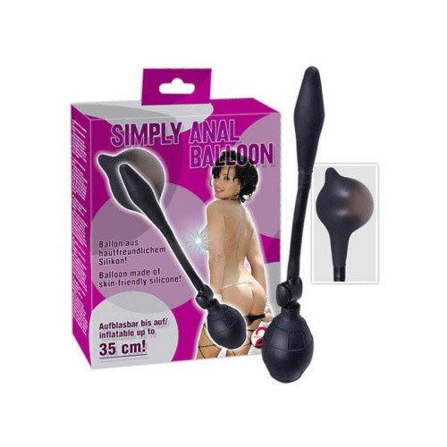 Orion Simply Anal Balloon - надувная анальная пробка, 30 см (черный)