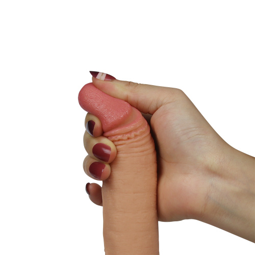 7 "Dual-Layered Silicone Cock Flesh - Фаллоимитатор, 18 см (телесный)