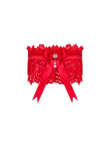 Obsessive Amor Cherris garter - Сексуальный гартер (красный)