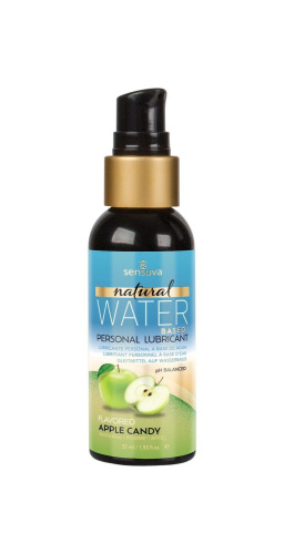 Sensuva Natural Water-Based Apple Candy - Смазка на водной основе, 57 мл (яблочная конфета)