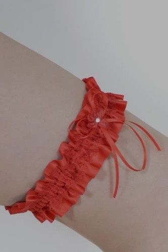 Julimex New York PW 41 - Яркая подвязка на ножку, S/M (красный)