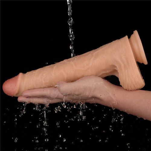 Реалистичный вибратор LoveToy Vibrating Power Basics Cock, 28,3 см