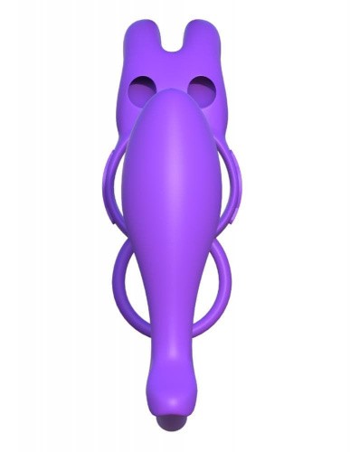 Pipedream Ass-Gasm Vibrating Rabbit - виброкольцо с анальным стимулятором, (фиолетовый)