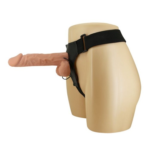 Baile Ultra Female Strap-On Realistic Dildo 9,4" - страпон с вибрацией, 24х5 см (телесный)