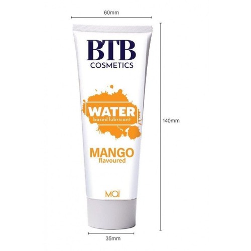 BTB Flavored Mango - Лубрикант на водной основе с ароматом манго, 100 мл