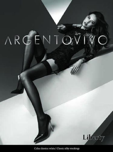 Argento Vivo Liberti - Сексуальные чулки, (черные) 3