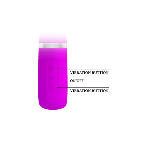 Pretty Love - Prescott Vibrator Pink - Вибратор-кролик, 20 см (фиолетовый)