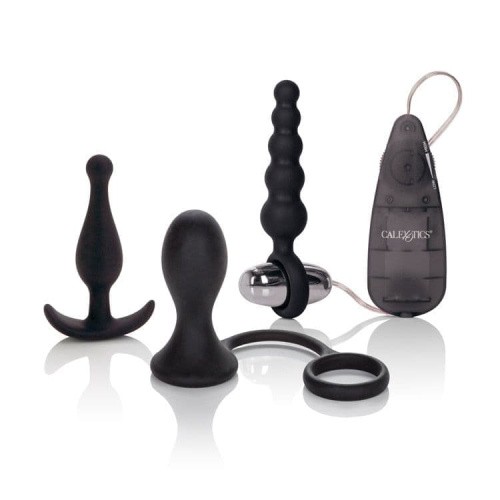 CalExotics His Prostate Training Kit - Набор анальных стимуляторов, 3 шт (чёрный)