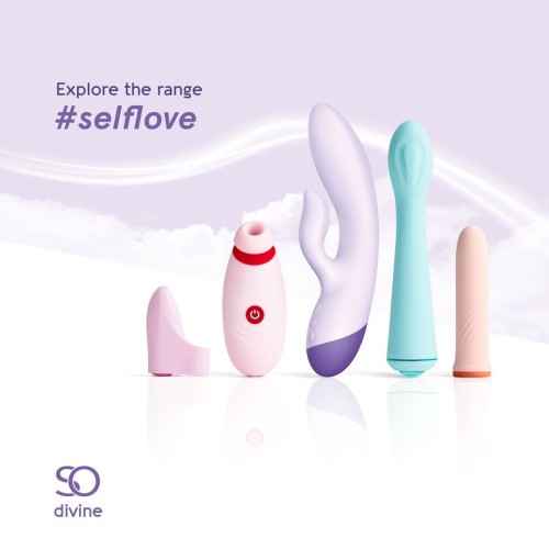 So Divine SelfLove - Гибкий вибратор-кролик, 15х3.6 см