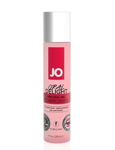 System JO Oral Delight  Strawberry - гель лубрикант для орального секса со вкусом клубники, 30 мл (30 мл)