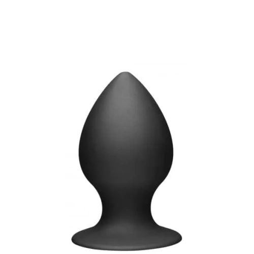 Tom of Finland XL Silicone Anal Plug - Анальная пробка с присоской, 14х7 см, (чёрный)