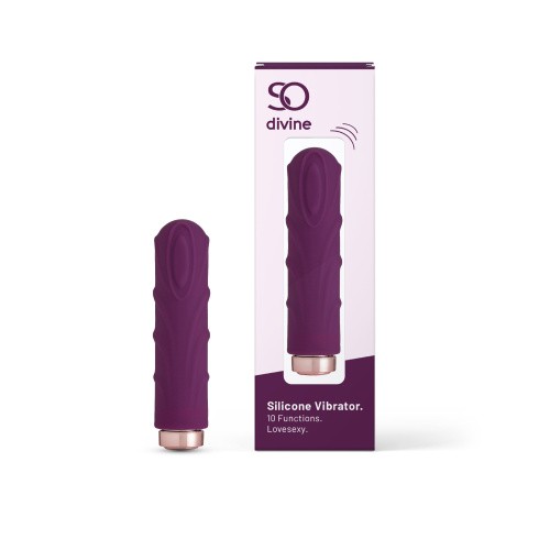 So Divine Lovesexy вибропуля со съемной текстурированной насадкой, 9.3х2.2 см
