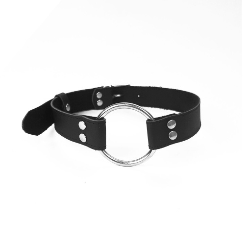 Кляп металлическое кольцо на ремнях Art of Sex – Gag Ring Metal