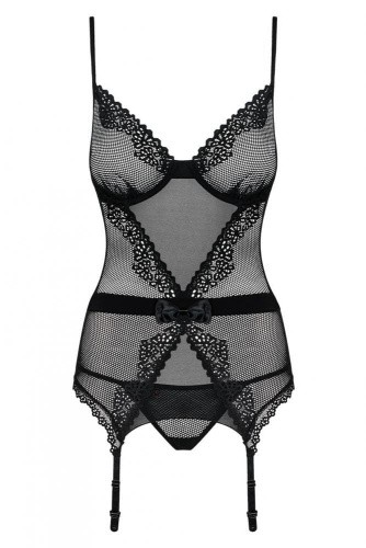 Эротичный комплект Obsessive Lustella corset   (S/M)