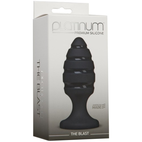 Doc Johnson Platinum Premium The Blast - Анальная пробка, 12х4,5 см (черный)