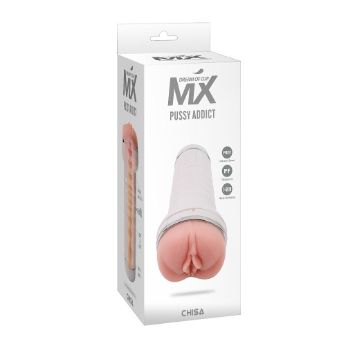 MX Pussy Addict - Мастурбатор вагина, 22х9.7 см (телесный)