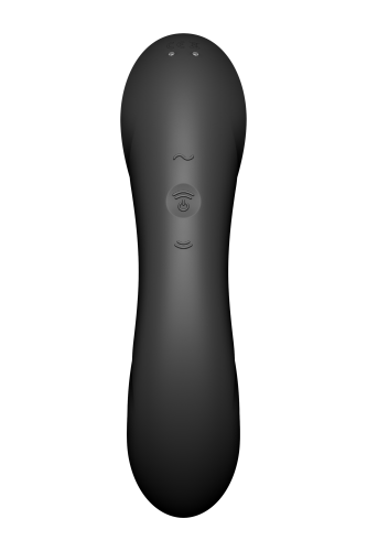 Satisfyer Curvy Trinity 4 - Вакуумный вибратор, 17х4.2 см (чёрный)