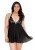 Плиссированный беби долл и стринги Fantasy Lingerie, XL/ХХL Плиссированный беби долл и стринги Fantasy Lingerie, XL/ХХL