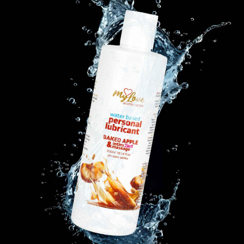 2в1 лубрикант и массажный гель - MyLove Aroma Series Intim&Massage Baked Apple, 300 мл