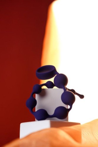 ToDo By Toyfa Grape - силиконовая анальная цепочка, 31х2.7 см (фиолетовый)