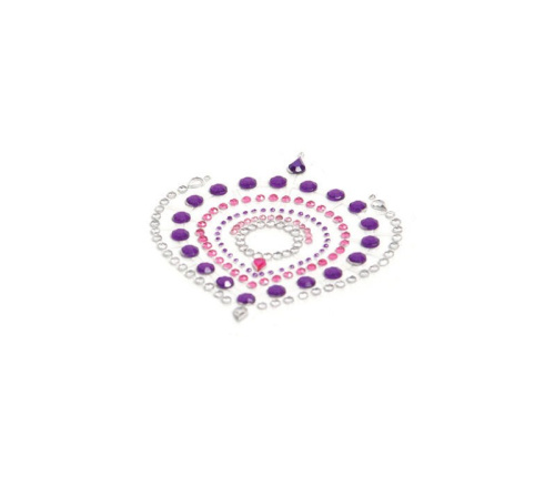 Bijoux Indiscrets Flamboyant - украшения для груди и бикини со стразами, (фиолетовый)