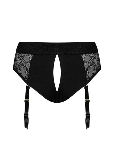 Strap-On-Me Diva Harness - M - кружевные трусы для страпона с подвязками для чулок