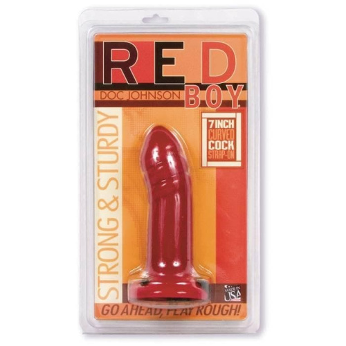Red Boy Line 6 - Полый страпон, 16х4,5 см