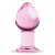 Gildo Pink Glass Buttplug No. 27 розовая анальная пробка из стекла, 8.5х4.3 см