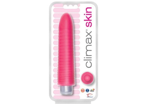 Вибратор Climax Skin, 17,78х3,8 см (розовый)
