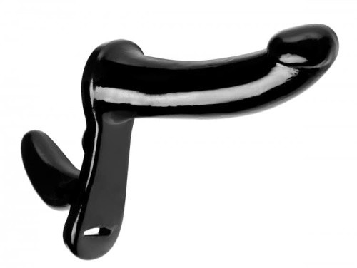 Strap U Dual Pleasure Strap On - Двойной страпон, 15,2х3,8 см