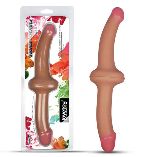 LoveToy Holy Dong Double-Ended Dildo Flesh 12.5 " - Двухсторонний фаллоимитатор, 31х3 см