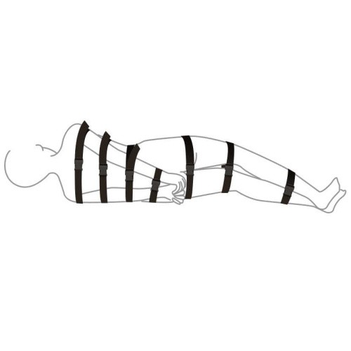 Art of Sex - BDSM Bondage Black Night Simple ремені для бондажу - купити в Києві, Україні