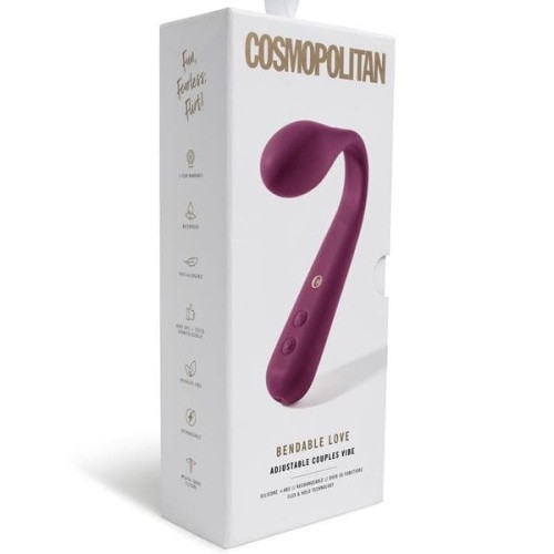Cosmopolitan Bendable Love Vibrator Purple - гибкий вибратор, 15х2,8 см (розовый)