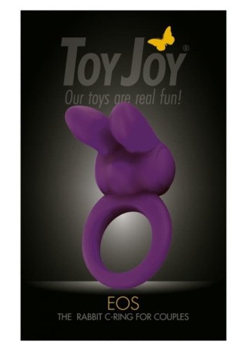 Toy Joy Eos The Rabbit C-Ring - виброкольцо, 8х3.5 см (фиолетовый)