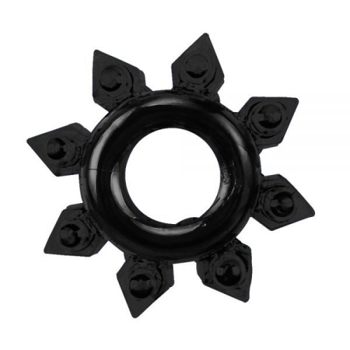 Get Lock Cock Rings Set Black - Набор эрекционных колец 4 шт, 3 см (черный)